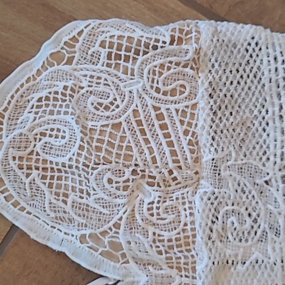 White Crop Bralette Top M Halter Blouse Summer - Picture 6 of 6